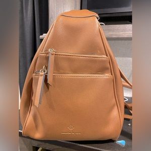 Faux leather Shoulder bag/ backpack